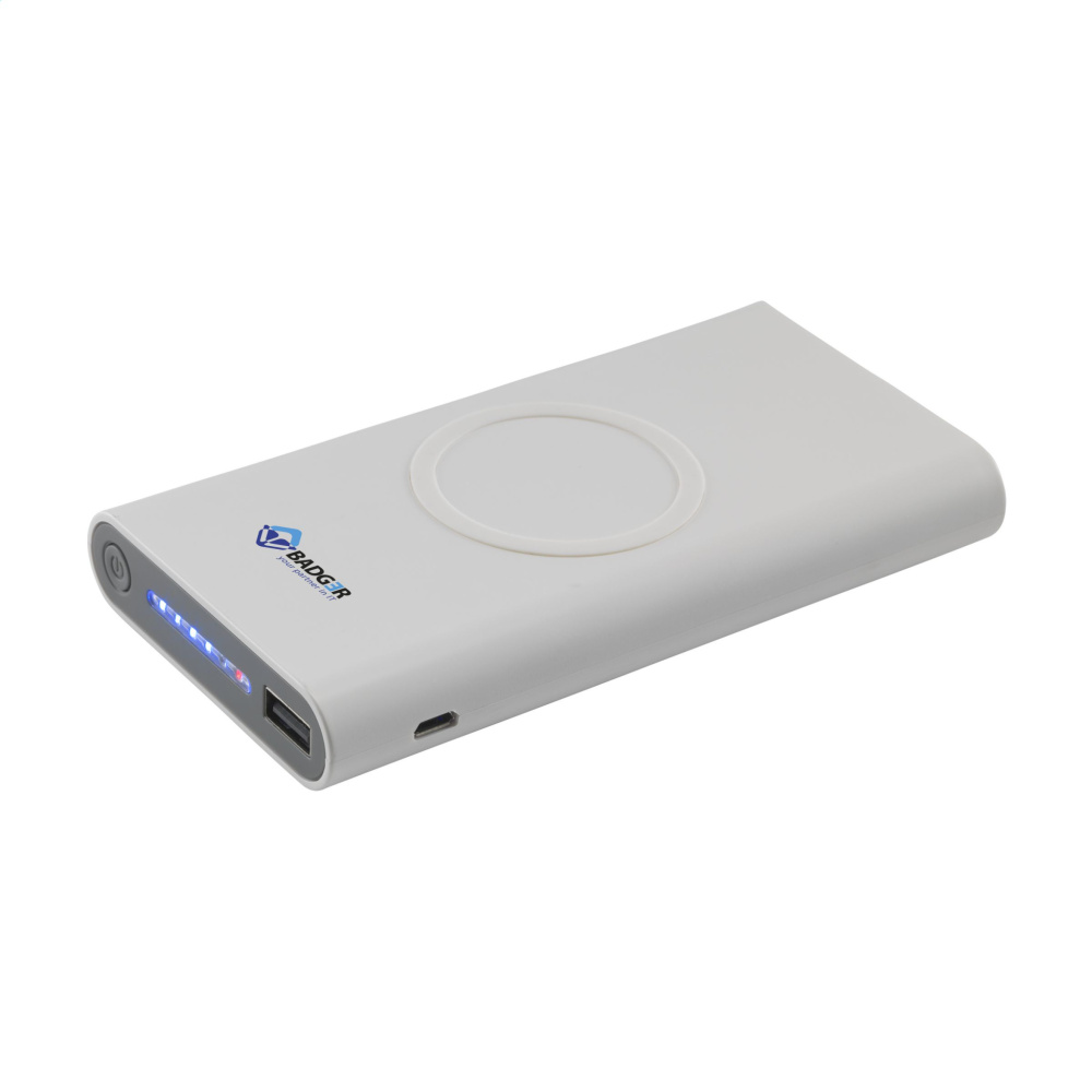 Logo trade promotional merchandise photo of: Wireless Powerbank 8000 C wireless charger